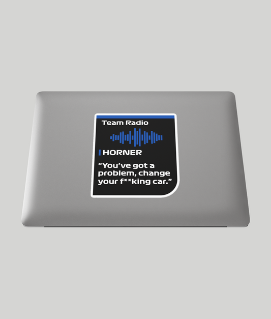 Christian Horner Change Your Fucking Car Sticker